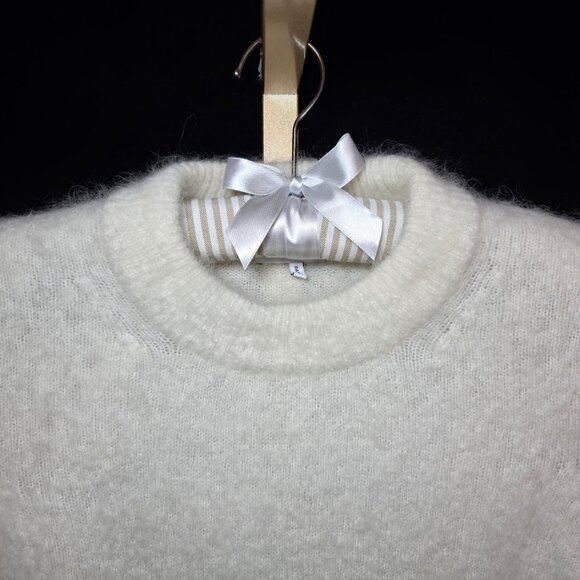 Ganni Alpaca / Wool Blend Sweater in Cream S - Picture 3 of 13